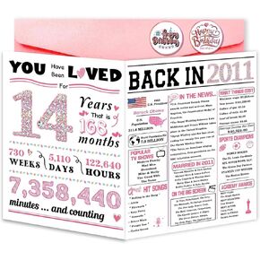 15th Birthday Card, Happy 15th Birthday Decorations for Girl,Special Birthday Gift Ideas for Daughter,Gifts for 15 Year Old Girl