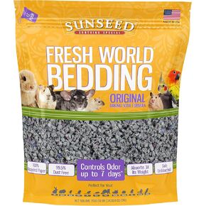 Sunseed 18222 الفراش العالمي الطازج للحيوانات الصغيرة ، الرمادي الأصلي - 2130 بوصة مكعبة