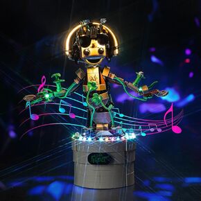 LED Lighting Compatible with Lego Dancing Groot 76297, Light Kit Compatible with Lego 76297, Giving Light to Model, NOT Included The Model Set（Music Version）