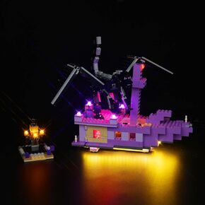 Light Kit for Lego The Ender Dragon and End Ship 21264, Innovative Led Lighting Kit Light Design and Configuration Compatible with Lego 21264 Building Blocks Model - NOT Included The Model Set