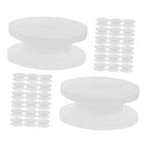 Yardwe 50pcs Plastic Belt Pulleys and Gears for Models Educational Science Projects Aircraft Repairs Made of Material for Toy Construction and Robotics