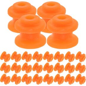 Bestonzon 50pcs مصغرة مجموعة مجموعة حزام حزام واحد لبناء المحرك ومشاريع DIY إكسسوارات البناء النموذجية البرتقالية