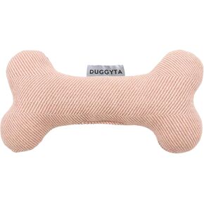 Pink Plush Dog Bone Toy – Lightweight, Durable & Soft Chew Toy Made from Cotton Fabric – Gentle on Puppy Teeth & Gums – Ideal for Small to Medium Dogs Indoor or Outdoor