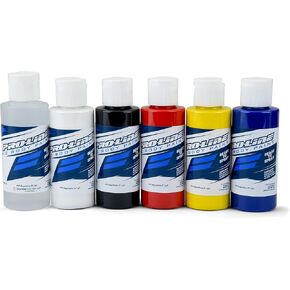 Pro-Line Racing RC Paint Primary Color Set -RdcWhtBlkRdYlwBl PRO632300 Car Paint