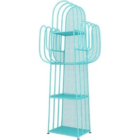 Standing Bookcase Interesting 4-Layer Floor-to-Ceiling Bookshelf, Durable Metal Wrought Iron Frame, Children’s Picture Book Display Stand, Household Shelf, 59.1" High Desktop Book Stand(D)