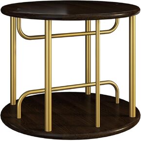 Standing Bookcase Desktop Small Rotating Bookshelf Round Wood Freestanding Book Shelf Office Storage Tabletop Accessory Sorter Bookcase Display Stand Rack Desktop Book Stand(A)