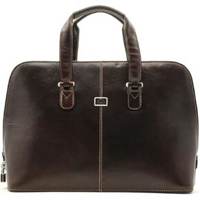 Tony Perotti Italian Leather Womens Fashion Zip-Around Top Handle Laptop Business Shoulder Tote Brief Bag