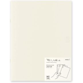 DESIGNPHIL Midori 15306006 Notebook, MD Notebook, Light, A4 Variable Type, Unruled, Set of 3