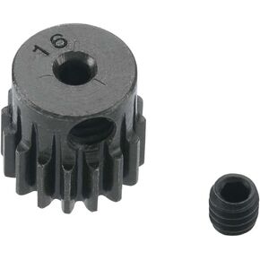 Robinson Racing 0.5 Module Hard Blackened Steel Mini Pinion 2mm, 16T