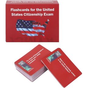 US Citizenship Test Study Guide 2025,US Citizenship Flash Cards 2025 for The United States Citizen Exam,100 Uscis Questions Answers Flashcards,Tarjetas para La Ciudadania De Las 100 Preguntas