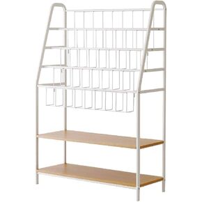 Standing Bookcase Bookshelf 6-Tier Floor Standing Bookshelf BookcaseStorage Rack in Living Room Office Desktop Book Stand