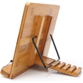 Standing Bookcase Bookshelf Adjustable Reading Rest Tablet Cook Home Study Room Book Holder Foldable Stand Pages Desktop Book Stand