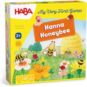 HABA My Very First Games Hanna Honeybee - 2 Cooperative Color Die Games Ages 2+ (Made in Germany)