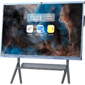 65" 4K Interactive Smart Board – Dual-System Touchscreen for Classrooms, Universities, Labs & Churches | Android 11 & Windows OPS | Wireless Sharing | Child Lock & Wall Mount
