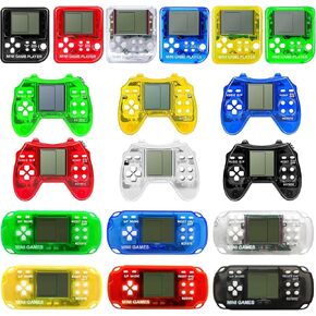 18Pcs Video Game Party Favors for Kids, Arcade Video Game Birthday Supplies Mini Game Console Keychain Classroom Prizes for Boys and Girls