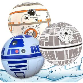 Large Play Balls Set of 3 - Fun Indoor and Outdoor Gift, Size 13.5 Inches - Can Use for Play/Room Decor/Party Decor/Pool Inflatable - Size Large