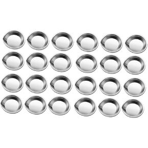 30pcs خلاط ألوان ملونة من الفولاذ المقاوم للصدأ متعدد الوظائف صينية للطلاب من الفنانين الهواة الهواة سهلة التنظيف السطح الأملس لمشاريع الألوان المائية والحرف