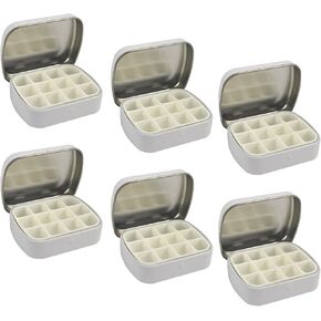 6 Pack Art Mixing Trays with 12 Slots for Watercolor and Gouache, No Tin Box