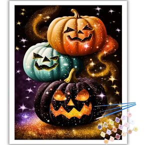 Arttoplus Halloween Paint by Numbers Kit for Adults Beginner-Witch Adult Paint by Number Kits on Canvas, Witch DIY Acrylic Oil Painting by Numbers for Adults for Gift Home Wall Decor(16x20inch)
