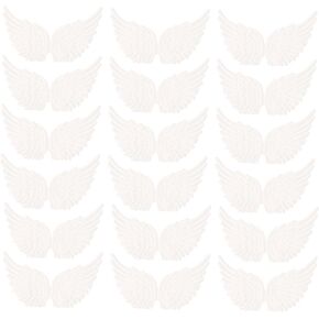 OHPHCALL 18pcs Shape Accessories for Christmas Costumes Cloth Wing Decor for Bags Hats Shoes Craft Projects Reusable Holiday Decorations