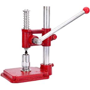 Fabric Button Maker Machine, Fabric Covered Button Maker, Punching Head Height Adjustable, Cast Iron Material and Spray Painting Process, for Sewing Crafts Lovers, Tailor, Designer
