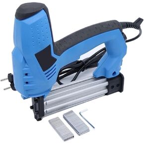 Oil-Free Pneumatic Staple Gun 2 in 1 Nailer Electric Staple Gun with 500Pcs Nails for Woodworking Tools