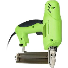 Oil-Free Pneumatic Staple Gun 220V Furniture Stapler Framing Tacker Hand Tool Electric Nail Gun Nailing Stapler Shooter Stapler Gun Woodworking Tools