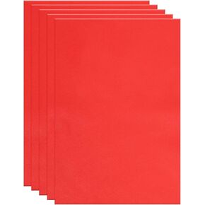MECCANIXITY Leather Scraps, 12 x 8 Inch Leather Pieces Artificial Cow Leathers for Crafts, Bags, Jewelry Making, Craft Supplies, DIY Projects (Pack of 5, Red Tone)