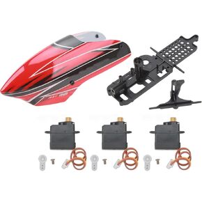Metal Servo Gear Upgrade Kit for WLtoys XK K110, Stable Performance, Sturdy Material, Suitable for XK K110S, Plastic & Steel Material with Specifications of RC Helicopter