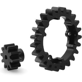 RC Spare Part Compatible with Traxxas 1/5 X- for Maxx 1/7 XO-1 1/10 for E-Revo 2.0 Parts Steel 2.0M 23T Spur Gear and 10T/17T Pinion Gear 6447 6449(23T and 17T)