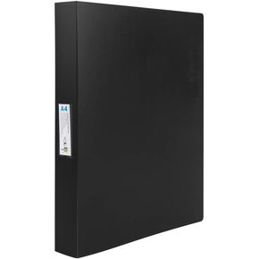 Folder liderpapel 4 Rings 25 mm Mixed Polypropylene din a4 Opaque Black