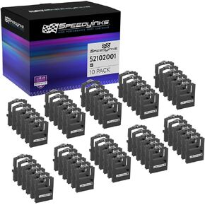 SPEEDYINKS Speedy Inks Compatible Ribbon Cartridge Replacements for Okidata 52102001 (Black, 60-Pack) Compatible with Okidata Microline 186 320 321 184 321 320 182 182 192 Plus 194 195 240 280 388