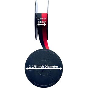 Smith Corona Silent Typewriter Ribbon, Black and Red, Compatible, Twin Spool