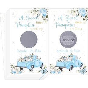 60 Pack Fall Pumpkin Baby Shower Scratch Off Cards A Little Sweet Pumpkin is On The Way Baby Shower Games Fall Autumn Theme Party Scratch Off Cards Baby Shower Party Supplies