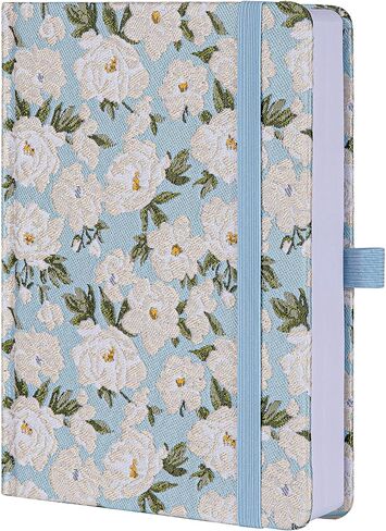 TIEFOSSI Lined Journals for Writing Aesthetic Floral Notebook, College Ruled Notebook A5 Hardcover Notebooks for Women & Girls, 100GSM 315 Numbered Pages, Travel, Business, Work, Office, School Taking in Saudi Arabia