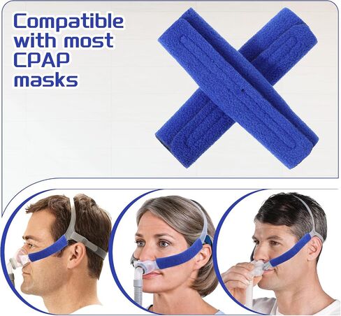 4 Pack CPAP Strap Covers, Cpap Mask Liners for Cpap Machine, Cpap Strap Cushions for Most CPAP Headgear Straps, Soft Fabric CPAP Face Pads Cpap Accessories in Saudi Arabia