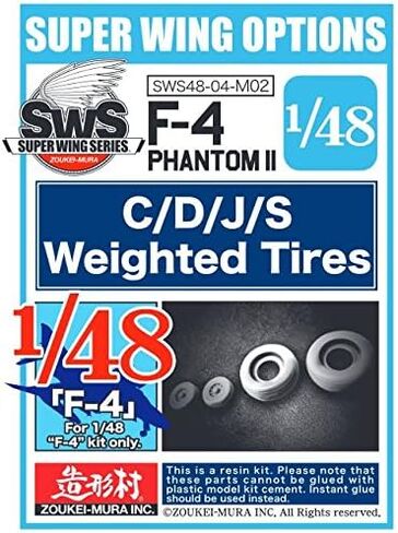 ZKMA29356 1:48 F-4C F-4D F-4J F-4S Phantom II Weighted Tires [Model KIT Accessory] in Saudi Arabia