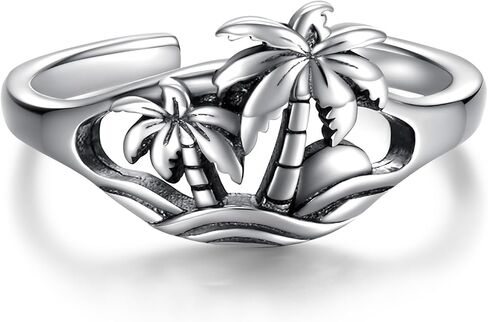 925 Sterling Silver Butterfly Toe Ring Adjustable Boho Flower Ring Summer Jewelry for Women in Saudi Arabia