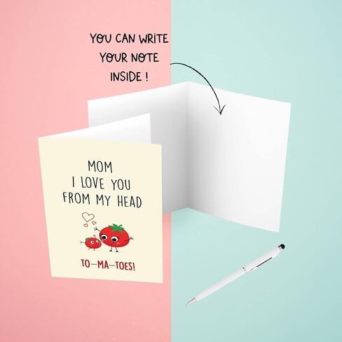 Cheerin Funny Birthday Card for Mom – Mother Bday Cards with Envelope– Appreciation Card for Grandma, or Mother Figure from Daugter or Son in Kuwait