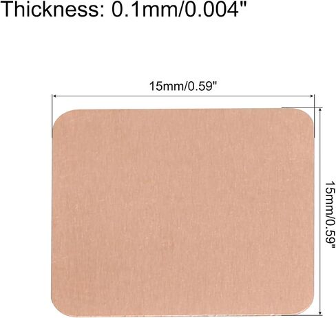 MECCANIXITY Heatsink Copper Pad Shim 15mm x 15mm x 1.5mm Thermal Conductive Heat Sink for Electronic Chip Cooling Pack of 6 in Saudi Arabia