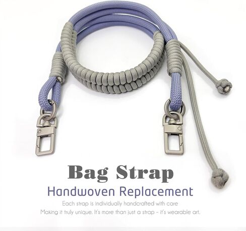 Purse Shoulder Strap Replacement for Bag, Non Adjustable Braided Paracord Rope Handbag Straps in Saudi Arabia