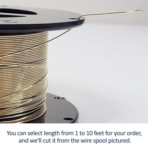 22 Gauge, Half-Round, Dead Soft, 14/20 Yellow Gold-Filled Wire - 2 FT - for Jewelry Art from WIZART in Kuwait