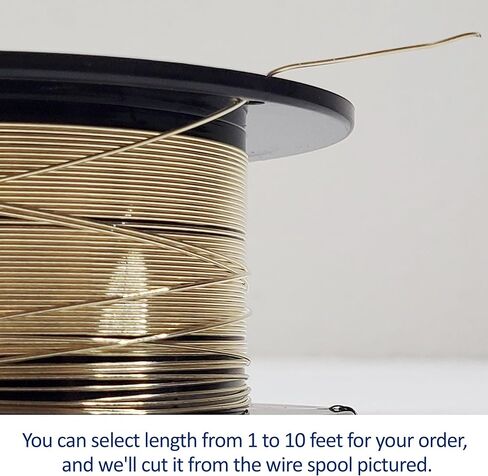 22 Gauge, Half-Round, Dead Soft, 14/20 Yellow Gold-Filled Wire - 2 FT - for Jewelry Art from WIZART in Kuwait