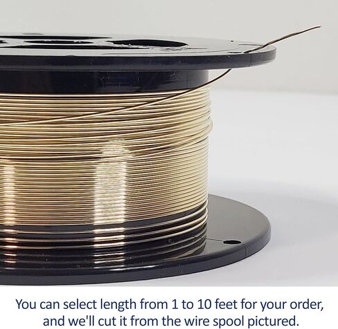 22 Gauge, Half-Round, Dead Soft, 14/20 Yellow Gold-Filled Wire - 2 FT - for Jewelry Art from WIZART in Kuwait