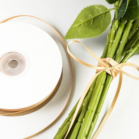 مزدوج الوجه الأخضر الساتين الشريط 1/8 بوصة × 100 ياردة ، شرائط شريط النسيج الشريط رفيع الشريط للهدية لتلوين الهدايا ، الزفاف ، صنع القوس ، إكليل ، خياطة DIY (أخضر) in Kuwait