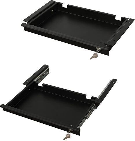 Pull-Out Desk Drawer - Office Storage Organizer Mounts Easily, Space-Saving Slide-Out Drawer for Under Desk (23.22 in Internal Width) in Saudi Arabia