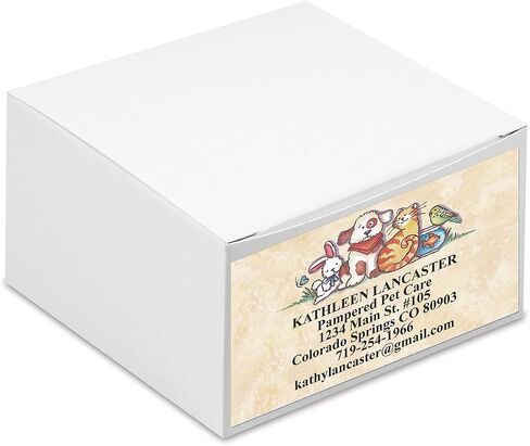 Bow Wow Animals Custom Printed Business Cards - Set of 250-2 x 3-½ inches, Veterinarian, Pet, Vet, Dog, Personalized Clinic Cards by Colorful Images in Kuwait
