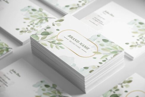 Premium Custom Business Cards 250 cards Elegant Shimmering Metallic Paper 3.5x2 inches Customizable Design with Luxurious Soft Texture in Saudi Arabia