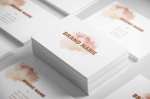 Premium Custom Business Cards 250 cards Elegant Shimmering Metallic Paper 3.5x2 inches Customizable Design with Luxurious Soft Texture in Saudi Arabia