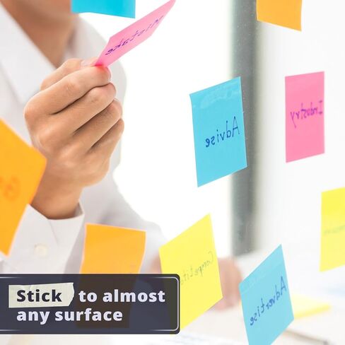Mr. Pen- Pastel Sticky Notes, 3"x3", 12 Pads, 720 Sheets, Colorful Sticky Notes 3x3, School & Office Use in Saudi Arabia